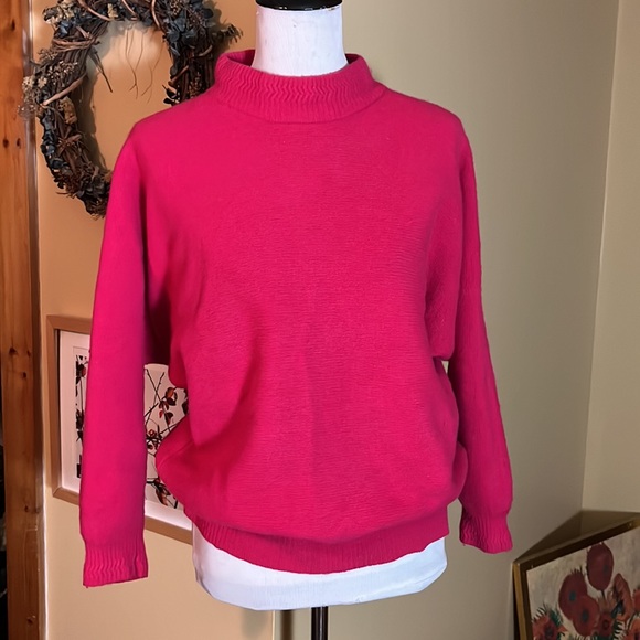 Vintage 60s APOSTROPHE Size Medium Puilovrt Lambswool Angota Batwing Sweater - Picture 10 of 10